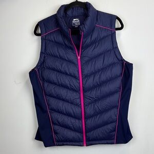 Slazenger Down Fill Tech Nightfall Purple Vest Women's Size XL